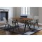 Armen Living Laredo and Varde 5 Piece Black Rectangular Dining Set SETLRDIBLK5A - alternate 5